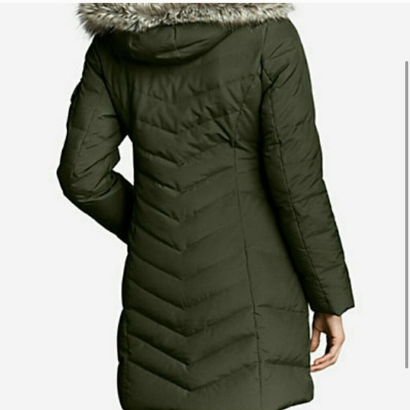 Eddie Bauer/ Sun Valley Down Parka / Green / MT - Picture 2 of 8